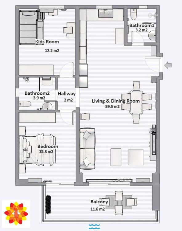 Bay View Apartment Σαράντα Εξωτερικό φωτογραφία